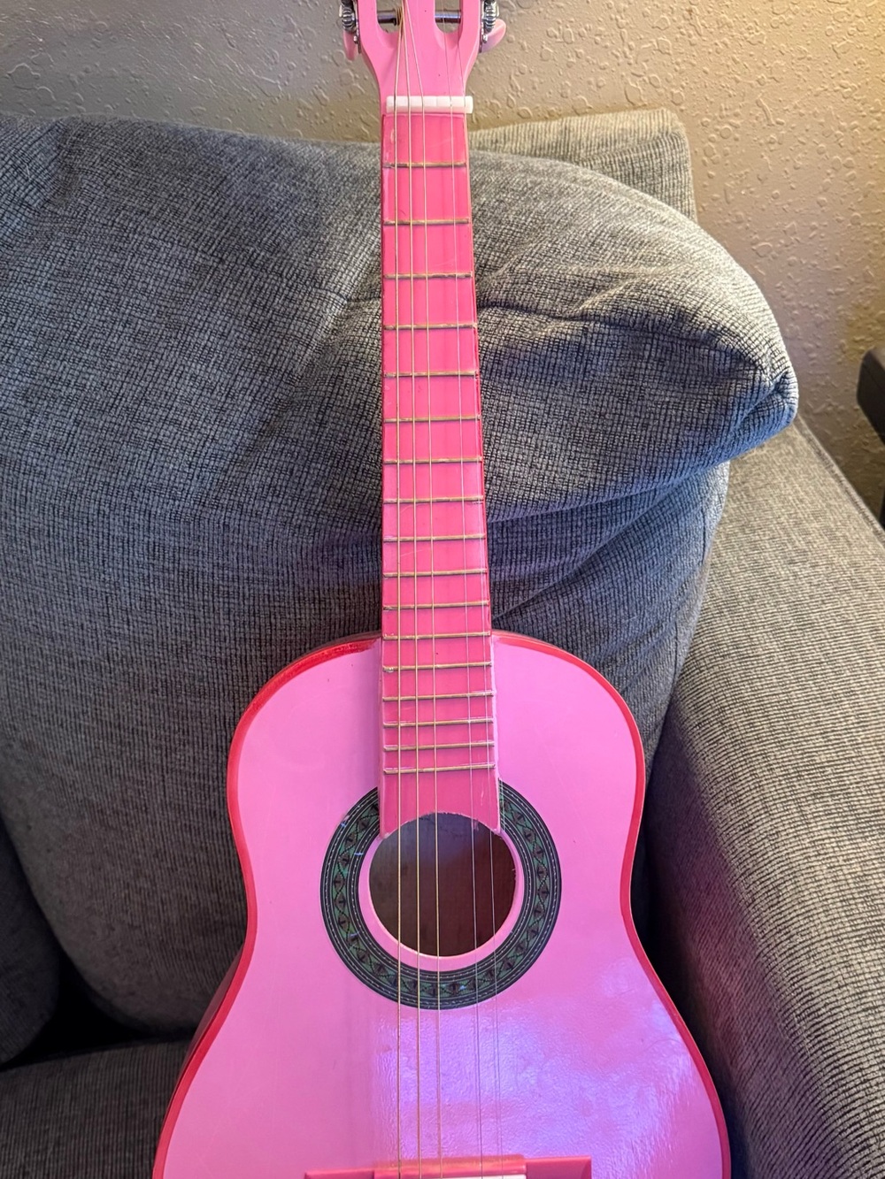 Children's Pink Toy Acoustic Guitar for Beginners